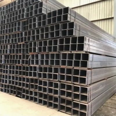 Good price S235jr S275jr 355jr Tubo di acciaio rettangolare di acciaio nero per la costruzione in linea