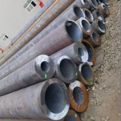 Q235B S355JR Tubo saldato in acciaio a parete spessa nera laminato a caldo per il trasporto di petrolio
